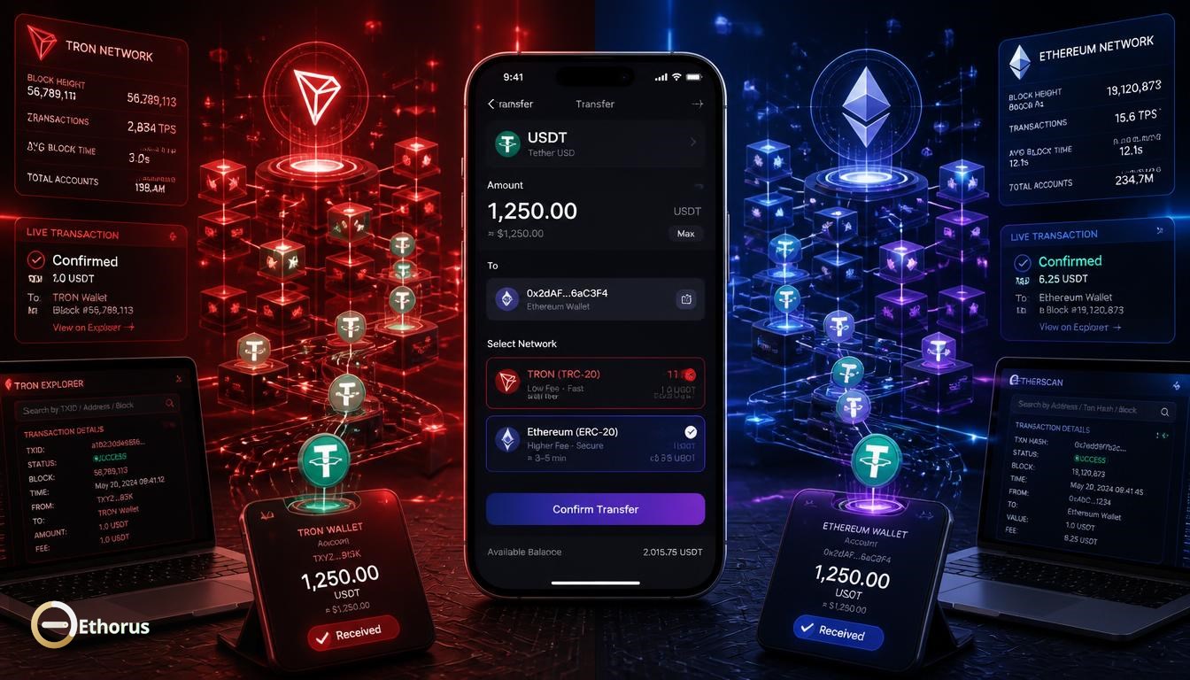 USDT en TRON vs. Ethereum: lo que los usuarios deben saber antes de transferir imagen de apoyo uno
